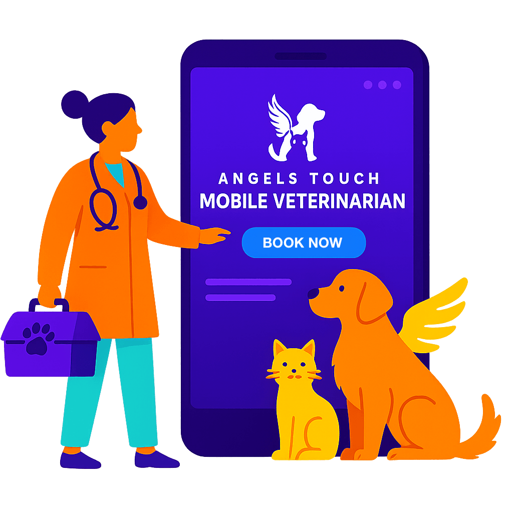 Veterinarian with dog
